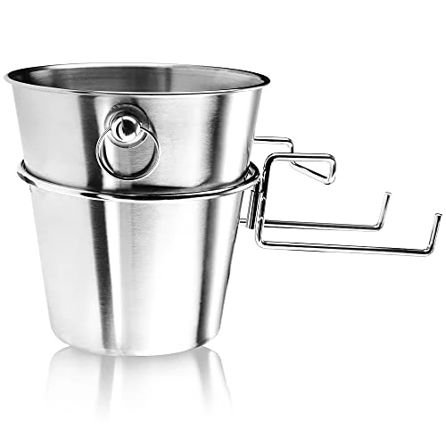 Limited-time offer: COM-FOUR® Champagne Cooler with Table Holder - Cooling Bucket for Sparkling Wine, Wine and Champagne - Wine Cooler Made of Stainless Steel from 25.99 £ to 25.99 £ (save 0.00%)