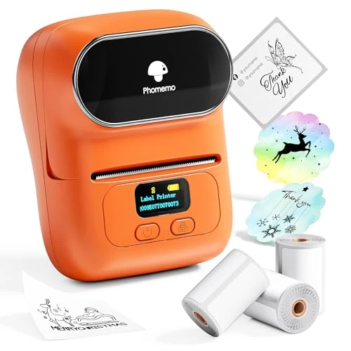 Tijdelijke aanbieding: Phomemo M110 etikettenprinter zelfklevend met 3 etiketrollen - etiketteermachine Bluetooth thermische etikettenprinter voor barcode, detailhandel, kleine bedrijven, met telefoons & pc-systeem van 55.99 € naar 55.99 € (0.00% korting)