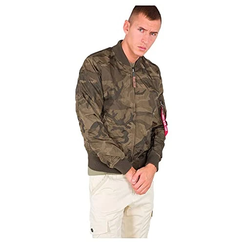 Oferta limitowana: Alpha Industries MA-1 TT Camo Bomber Jacket dla mężczyzn Olive Camo z 484.57 zł na 484.57 zł (oszczędź 0.00%)