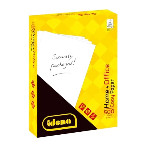 Idena Idena 10548 - Papel DIN A4, 500 hojas, color blanco, calidad de papel de 80 g/m², ideal para el uso diario, para impresión, copia y fax, adecuado para láser y de inyección de tinta