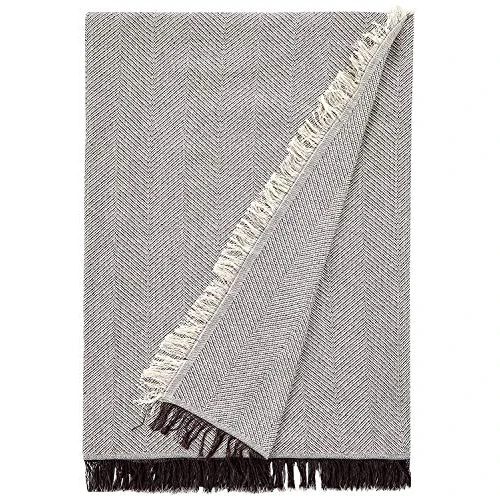 Martina Home Spiga Versatile Scarf, 80% Cotton, 20% Polyester, Raw/Brown, 180 Length x 130 Width cm