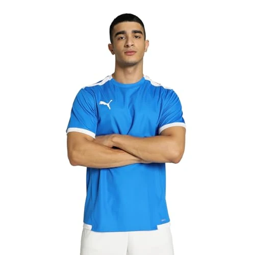 Puma Hombre Shirt, Electric Blue Lemonade-Puma White, XL
