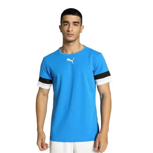 PUMA Hombre Shirt, Electric Blue Lemonade-puma Black-puma White, S