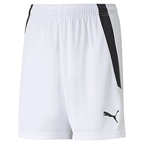 Offerta a tempo: Puma teamLIGA Shorts Jr, Pantaloncini Unisex Bambini, bianco (Puma White/Puma Black), 6 anni - 16% da 14.95 € a 12.55 €