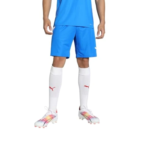 PUMA 4063699153606 teamLIGA Shorts Pantaloncini Uomo, S, Electric Blue Lemonade/Puma White