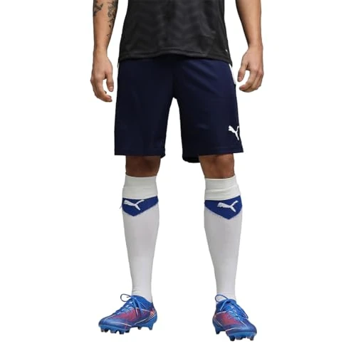 PUMA heren teamLIGA Shorts Shorts, Peacoat-Puma White, 3XL