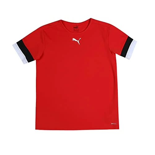 Offerta a tempo: PUMA Teamrise Jersey Jr, Shirt Unisex - Bambini e ragazzi, Puma Red-Puma Black-Puma White, 116 - 40% da 14.95 € a 8.99 €