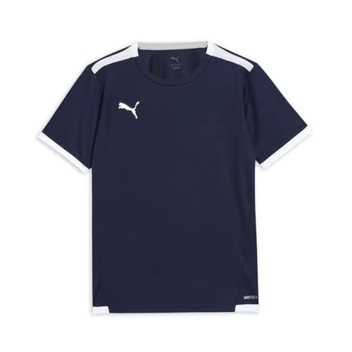 Limited-time offer: PUMA Unisex Kids teamLIGA Jersey Jr Shirt, Peacoat-puma White, 140 from 13.03 £ to 11.30 £ (save 13%)