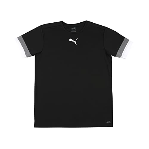 PUMA Unisex niños Shirt, Black-Smoked Pearl White, 128