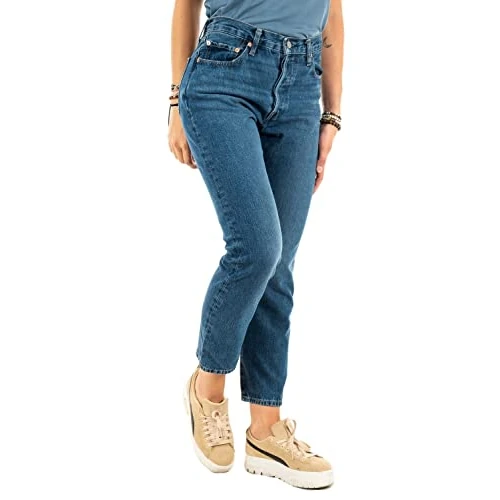 Offerta a tempo: Levi's 501 Crop, Jeans Donna, Orinda Troy Horse, 32W / 28L - 45% da 110.00 € a 60.00 €