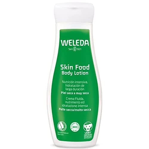 Offerta a tempo: Weleda Skin Food Crema Fluida, crema corpo extra-nutriente di facile assorbimento, nutre, idrata e dona comfort immediato anche alla pelle più secca (1x200 ml) - 0% da 20.78 € a 20.78 €