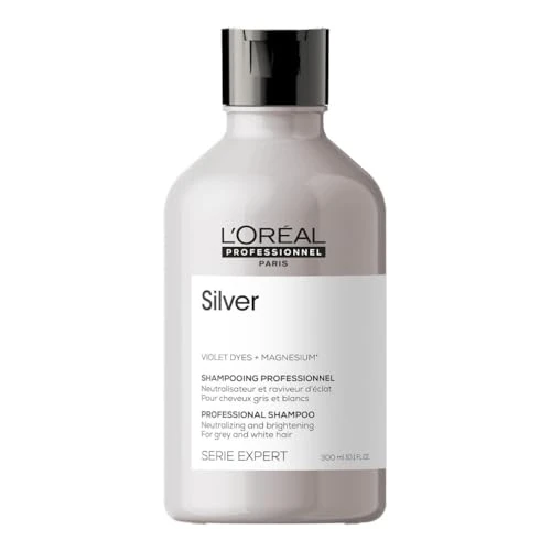 Offerta a tempo: L'Oréal Professionnel Paris | Shampoo professionale per capelli grigi e bianchi Silver Serie Expert, Formula neutralizzante anti-giallo - 28% da 21.24 € a 15.33 €