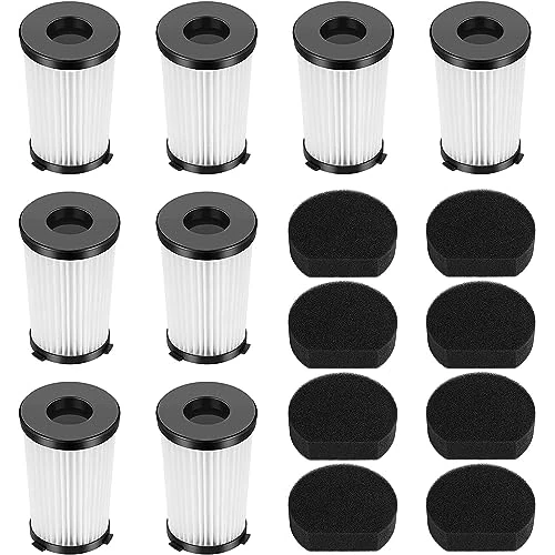 Filtr wymienny kompatybilny z odkurzaczami Handy Force 2761 i 2759, zawiera 8 filtrów + 8 filtrów piankowych