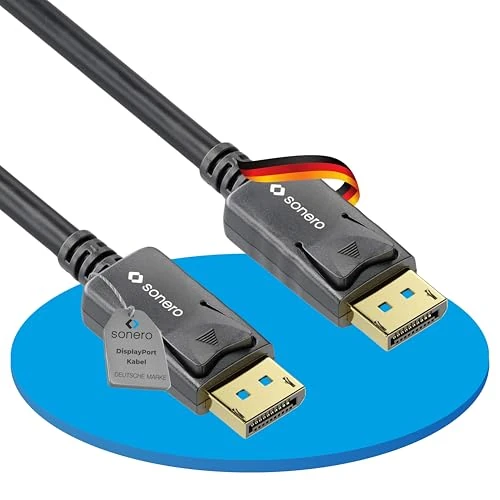Offerta a tempo: Sonero® 5m cavo DisplayPort 1.2, cavo DisplayPort a DisplayPort, 4K 60 Hz, 2K 144Hz, nero - 0.00% da 19.29 € a 19.29 €