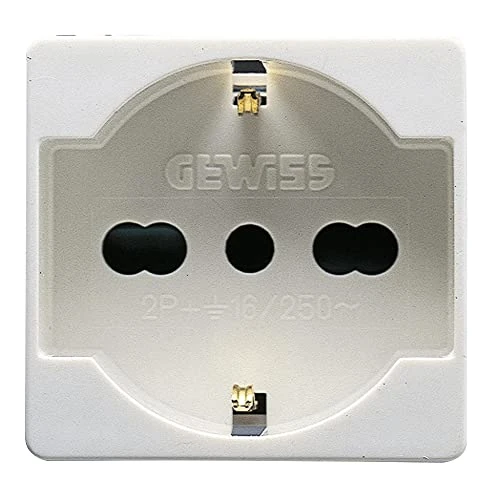 Offerta a tempo: GEWISS GW20246DY PRESA 2P+T 16A B.ST.ITA./TED.SY/WT DIY - 12% da 7.85 € a 6.90 €