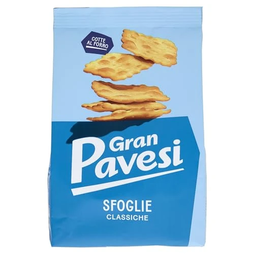 Gran Pavesi Cracker Le Sfoglie Classiche, Cotte al Forno, Senza Olio di Palma, 180 g