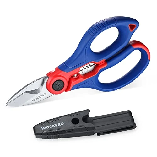 Oferta limitada: WORKPRO Tijeras para Electricista con Pelacables 163mm de 14.99 € a 11.59 € (ahorro 23%)