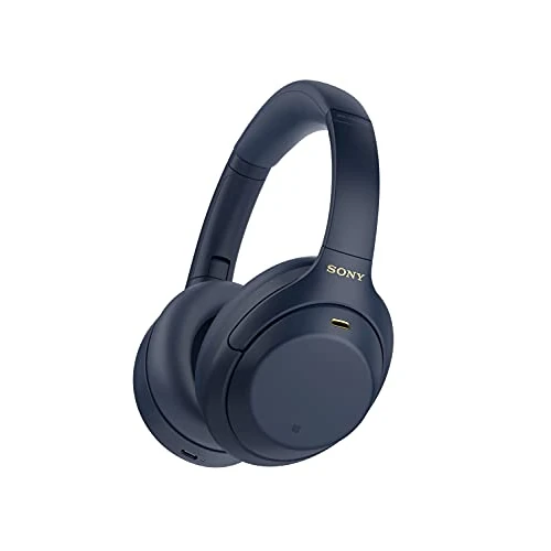 Sony WH-1000XM4 Noise Cancelling Wireless Headphones - 30 hours battery life - Over Ear style - Optimised for Alexa and Google Assistant - with built-in mic for phone calls - Midnight Blue