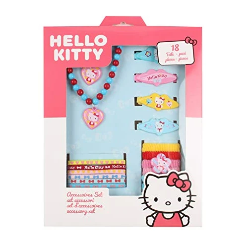 Limitiertes Angebot: Joy Toy Hello Kitty Accessoiresset 18 TLG. - in Geschenkpackung 18,5x2,5x23,5 cm von 12.83 EUR auf 12.83 EUR (Spare 0%)