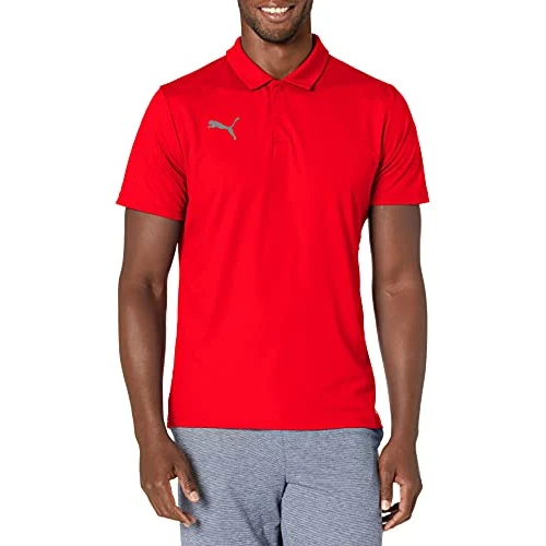 Puma Teamliga Sideline Polo, Rosso/Bianco, XXL Uomo
