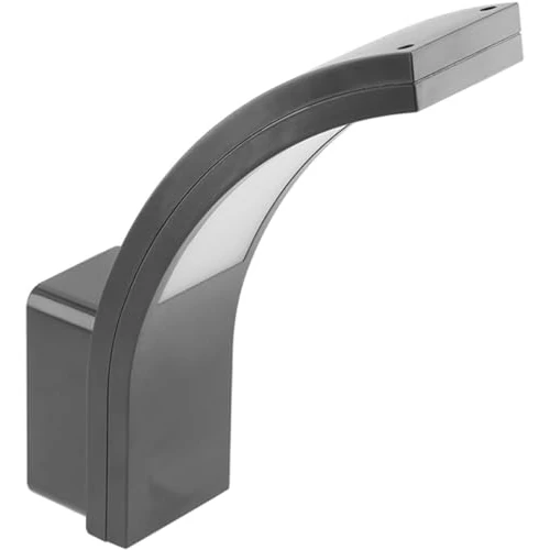 CGC PARIS Grijs moderne gebogen ledlamp, met ingebouwde 4000k gloeilamp, IP54 voor buitengebruik