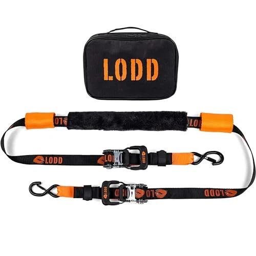 Oferta limitada: LODD - Correas de Motocicleta con Trinquete para Manillar - Anti-Arañazos, Ganchos de Seguridad Revestidos de Plástico - 38 mm de Ancho, Resistencia 1500kg - Ideal para Motos de Carretera y Pista de 37.99 € a 37.99 € (ahorro 0.00%)
