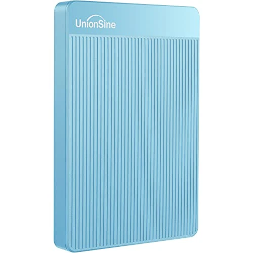 UnionSine Externe Festplatte 120GB ultradünn tragbar 2,5 Zoll USB 3.0, SATA, Festplattenspeicher für PC, Mac, Desktop-Computer, Laptop, Wii U, Xbox, PS4 (Blau) HD2510