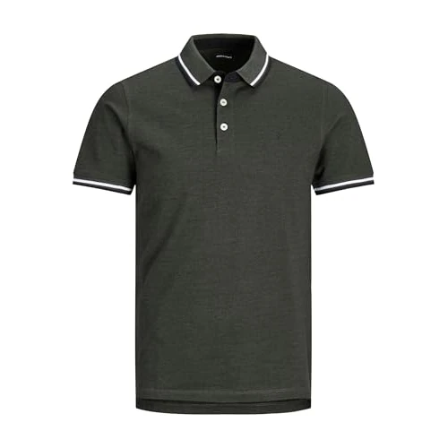 Oferta limitowana: JACK & JONES PLUS Męska koszulka polo Jjepaulos Polo Ss Noos Ps, Forest Night/Szczegóły: Play 1, 4XL z 189.99 zł na 189.99 zł (oszczędź 0.00%)