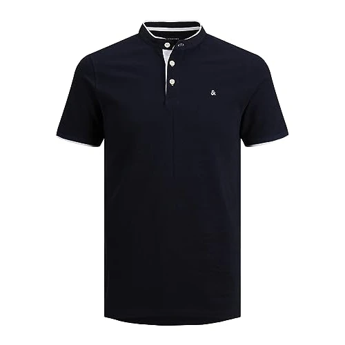 Offerta a tempo: JACK & JONES JJEPAULOS MAO POLO SS NOOS, Polo, Uomo, Blu (Dark Navy), L - 36% da 29.99 € a 19.25 €