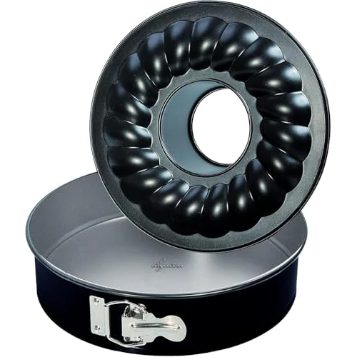 Lagostina Sabroso molde para hornear con cremallera y dos fondos intercambiables de acero antiadherente, diámetro 26 cm, bandeja para horno hasta 210 °
