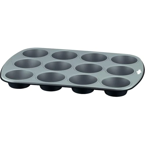 Oferta limitada: Lagostina Gustosa - Molde para 12 magdalenas de acero antiadherente para horno, negro, 38 x 27 cm de 15.30 € a 15.30 € (ahorro 0.00%)