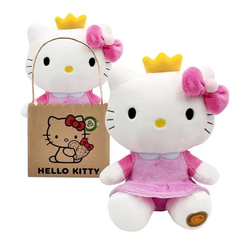 Oferta ograniczona: Hello Kitty Princess Eco Plush 24 cm w kartonowych torebkach wielokrotnego użytku – plusz jest wykonany w 100% z butelek PET pochodzących z recyklingu z 73.89 PLN na 73.89 PLN (zniżka 0%)