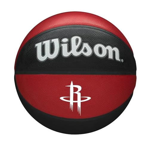 Wilson Basketbal, NBA Team Tribute Model, HOUSTON ROCKETS, Outdoor, Rubber, Maat: 7