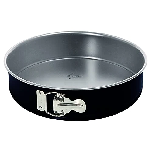 Lagostina Tasty Cake Tin with Hinge Non-Stick Steel for Oven, Black, Diameter 20 cm