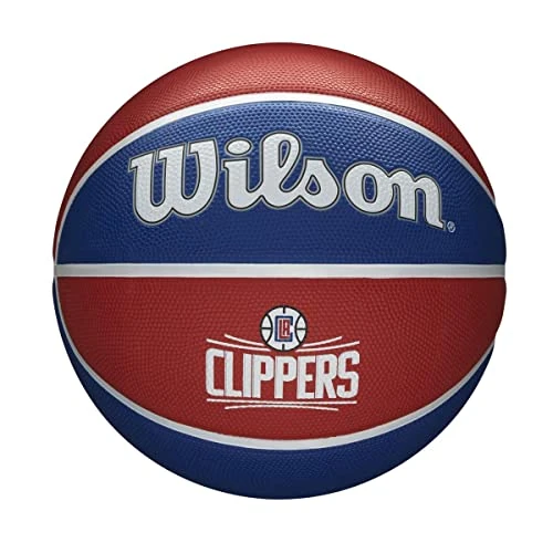 Offerta a tempo: Wilson Pallone da Basket NBA TEAM TRIBUTE BSKT, Utilizzo Outdoor, Gomma, Misura 7, Rosso/Blu (Los Angeles Clippers) - 43% da 39.95 € a 22.89 €
