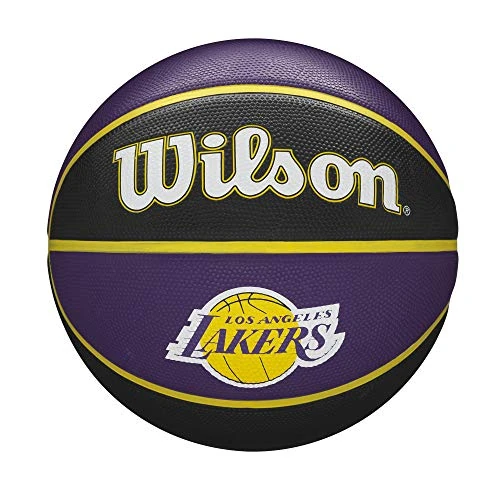 Offerta a tempo: Wilson Pallone da Basket NBA TEAM TRIBUTE BSKT, Utilizzo Outdoor, Gomma, Misura 7, Viola/Nero (Los Angeles Lakers) - 0.00% da 24.90 € a 24.90 €