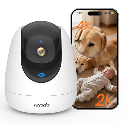 Oferta limitada: Tenda CP3 Pro V1.1 Cámara WiFi Vigilancia Interior 2K,Cámara de Seguridad Domo 360°, Visión Nocturna Detección de Movimiento, Audio Bidireccional, Compatible con Alexa, Camara Vigilancia para Mascota de 25.99 EUR a 18.99 EUR (ahorro 27%)