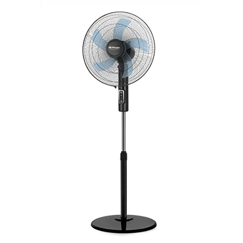 Oferta limitada: Orbegozo SF 1140, Ventilador de pie, 3 velocidades, 45 W, 5 aspas de 40 cm de diametro, cabezal oscilante, base redonda, muy silenciosa, altura 128 cm, color negro de 34.50 EUR a 19.78 EUR (ahorro 43%)