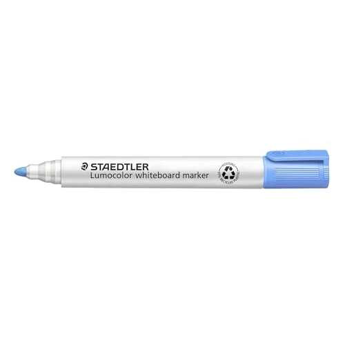 Offre limitée : Staedtler Lumocolor 351-30 Marqueur pour tableau blanc Bleu clair, largeur de trait 2,00 mm, séchage rapide, faible odeur, longue durée, pointe bloquée, 10 marqueurs pour tableau blanc de 18.24 € à 18.24 € (0.00% de remise)