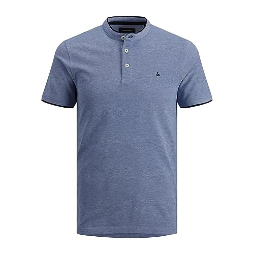 Offerta a tempo: JACK & JONES JJEPAULOS MAO POLO SS NOOS, Polo, Uomo, Blu (Bright Cobalt), M - 20% da 29.99 € a 23.98 €
