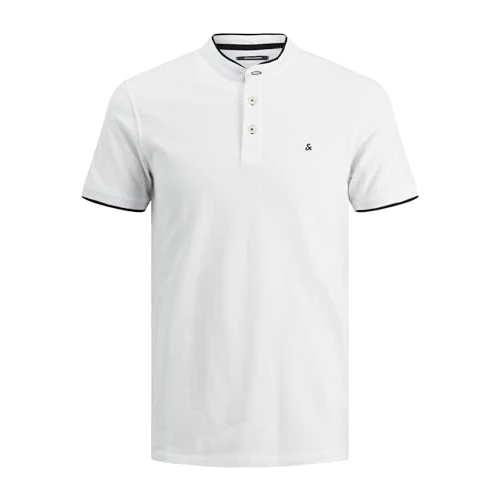Offerta a tempo: JACK & JONES JJEPAULOS MAO POLO SS NOOS, Polo, Uomo, Bianco (White), M - 20% da 29.99 € a 23.90 €