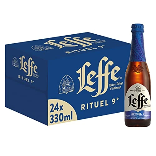 Offerta a tempo: Leffe Rituel 9 Birra d'Abbazia, Bottiglia - Pacco da 24 x 330 ml - 20% da 50.16 € a 39.99 €