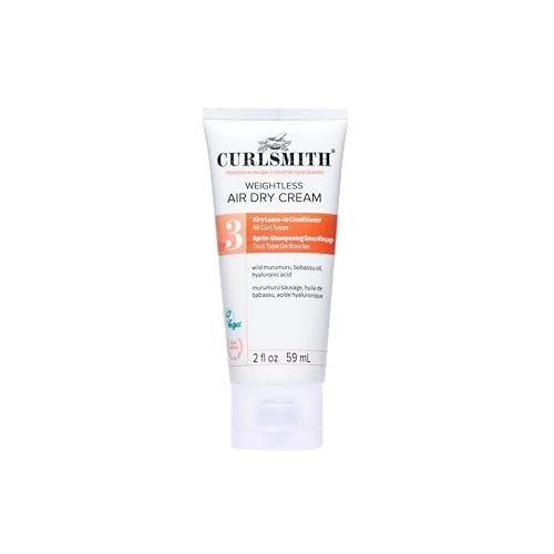 Offerta a tempo: Curlsmith Weightless Air Dry Cream - Crema per asciugatura all'aria, idratante e districante, per tutti i tipi di ricci, vegano e cruelty free (2 oz) - 51% da 27.00 € a 13.28 €