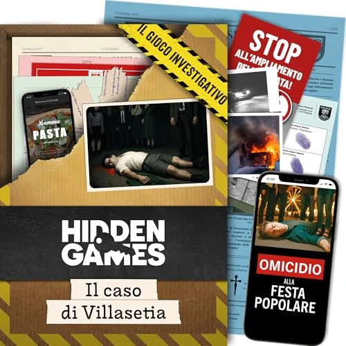 Tijdelijke aanbieding: Hidden Games – Il caso di Villasetia – Italiaanse editie – Detectivespel van 24.90 € naar 24.90 € (0.00% korting)