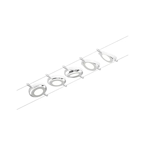 Limited-time offer: Paulmann Wire Systems Set RoundMac 5x4,5W White mat from 138.01 GBP to 138.01 GBP (save 0%)