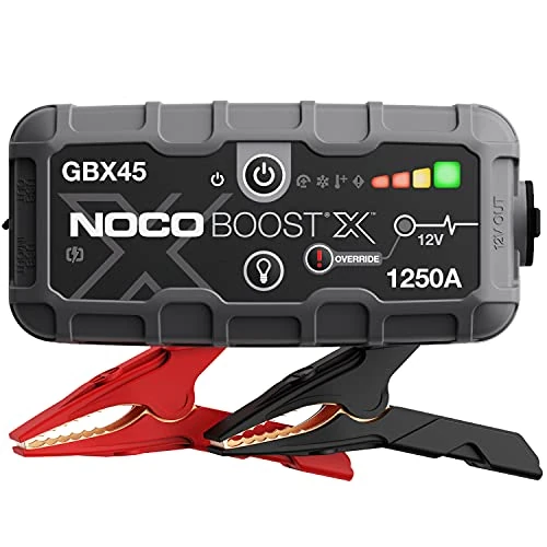 Offerta a tempo: NOCO Boost X GBX45: Avviatore di Emergenza UltraSafe 1250A – Booster Batteria al Litio 12V, Caricabatteria Portatile Power Bank e Cavi Avviamento – Per Motori Benzina fino a 6.5L e Diesel fino a 4.0L - 0.00% da 145.95 € a 145.95 €