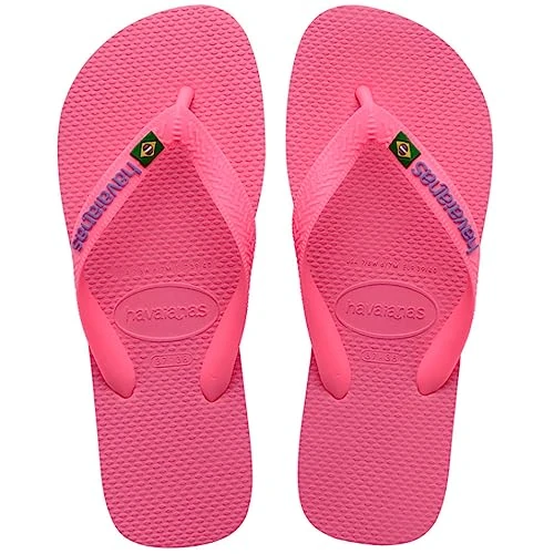 Offre limitee: Havaianas - Brasil Logo, Tongs Iconiques, Confortables et Durables, Lanières avec le Drapeau du Brésil et Semelle Antidérapante aux Bandes Colorées, Adultes Unisexe de 20.99 EUR a 20.99 EUR (economie 0%)