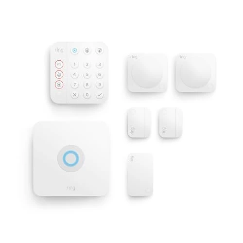 Offerta a tempo: Kit Ring Alarm - M | Sistema di allarme per la sicurezza della tua casa con monitoraggio assistito opzionale - Senza vincoli di lunga durata - Compatibile con Alexa - 36% da 311.97 € a 199.99 €