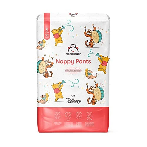 Offre limitée : Marque Amazon - Mama Bear Disney Couches Culottes, Taille 5 (12-17 kg), Blanc, 70 Unités (lot de 1) de 22.06 EUR à 22.06 EUR (remise 0%)