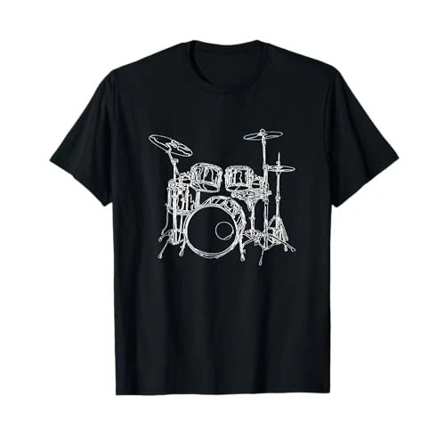 Offerta a tempo: Batterista di batteria di musica rock vintage Maglietta - 15% da 19.49 € a 16.57 €